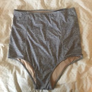 Gray Extended High Waist Bottoms